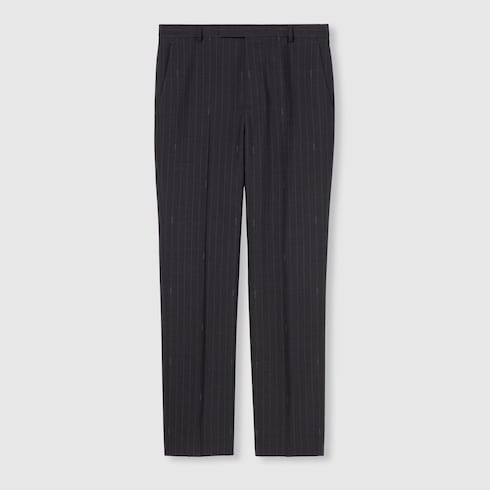 Pinstripe wool pant