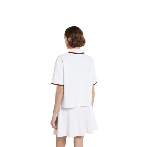 Polo in piquet di cotone con Web