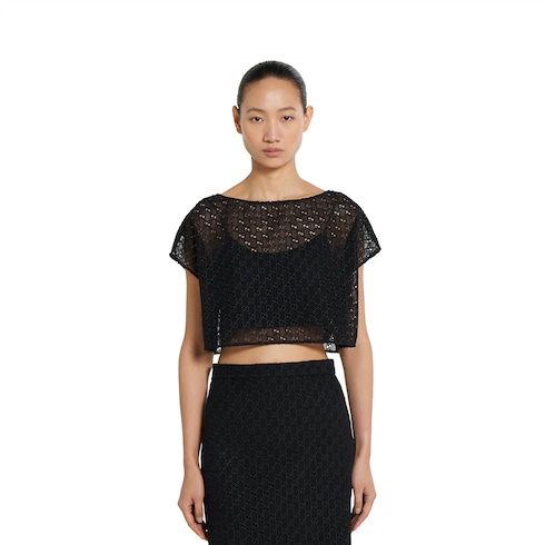 GG macramé top