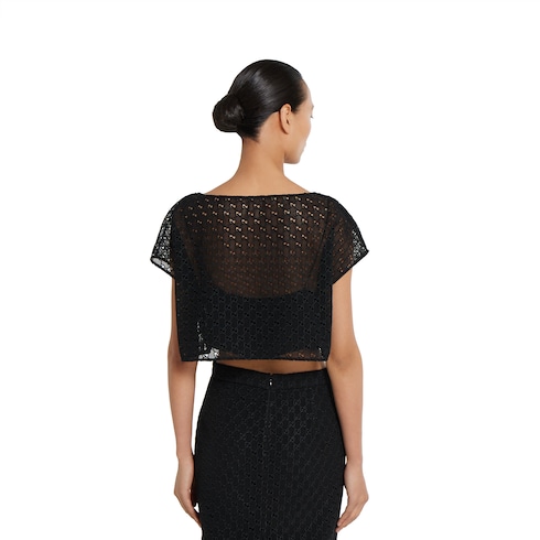 GG macramé top