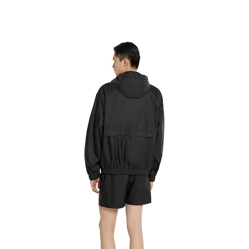 GG nylon jacquard zip jacket