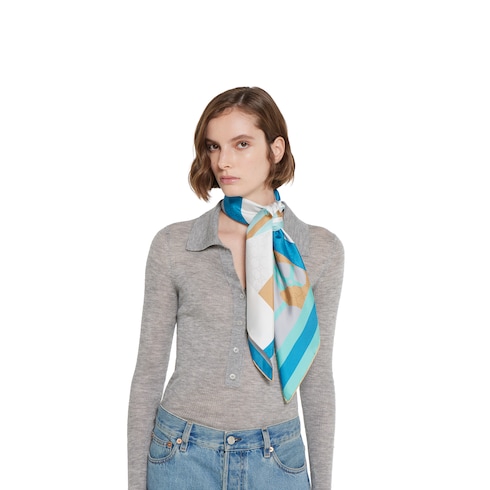 Printed silk carré