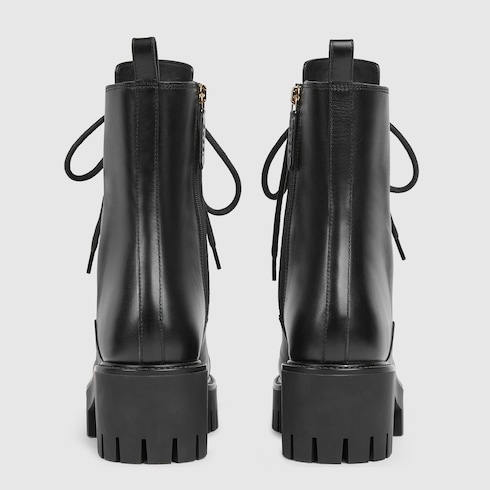 Women's lace-up ankle boot with GG