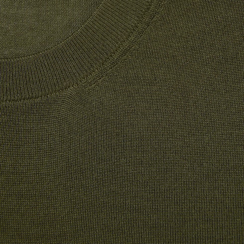 Cashmere and silk top with intarsia