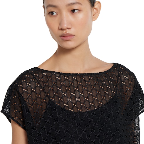 GG macramé top