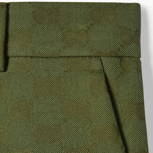 Short de gabardina de algodón con GG