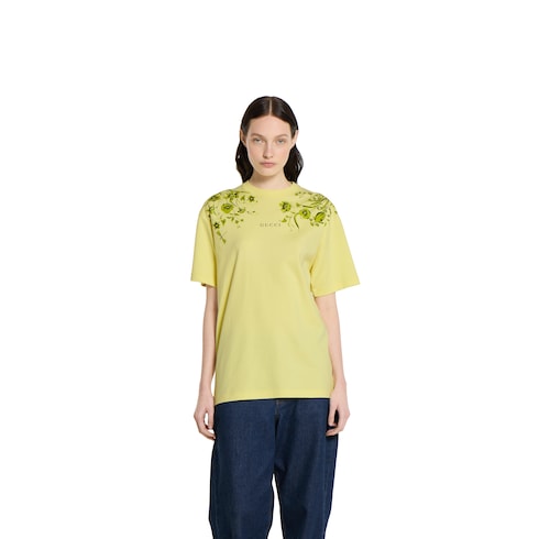 Soft cotton jersey T-shirt with print