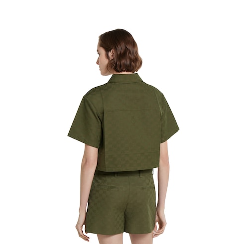 GG cotton gabardine shirt