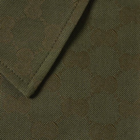 GG cotton gabardine shirt