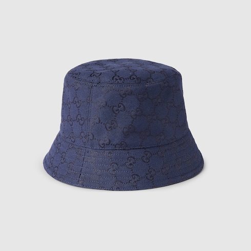 GG cotton canvas jacquard bucket hat