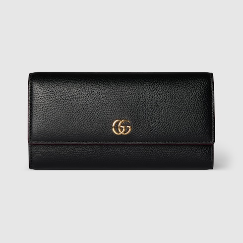 Bi-color GG Marmont continental wallet
