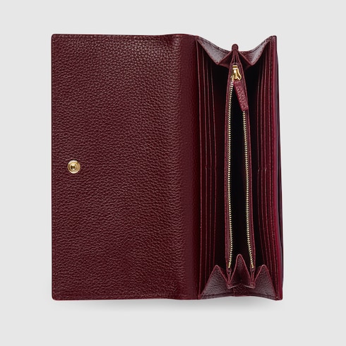 Bi-color GG Marmont continental wallet