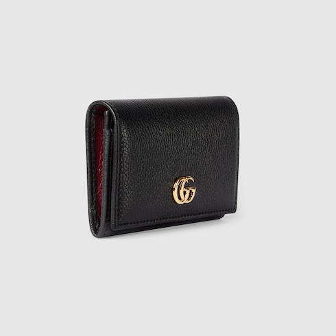Bi-color GG Marmont card case