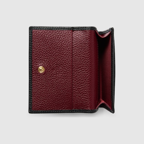 Bi-color GG Marmont card case