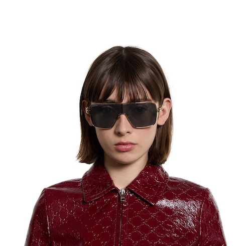 Rectangular frame sunglasses