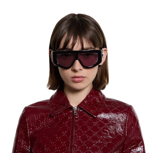 Rectangular frame sunglasses