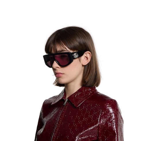 Rectangular frame sunglasses