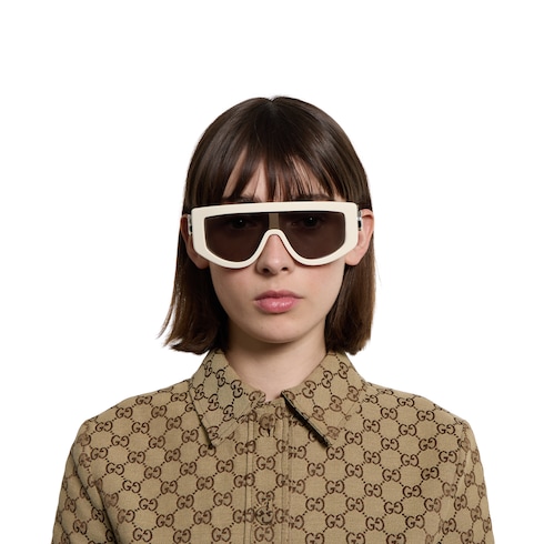 Rectangular frame sunglasses