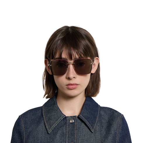 Lunettes de soleil à pont bas