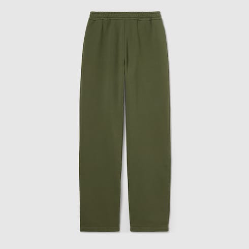 Freizeithose aus Baumwolljersey mit Stickerei