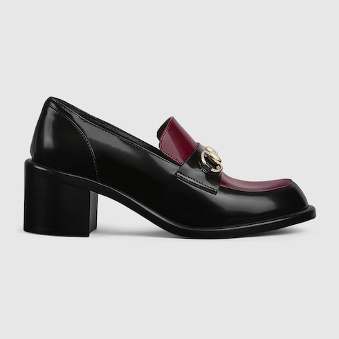 Women's heeled loafer with Horsebit