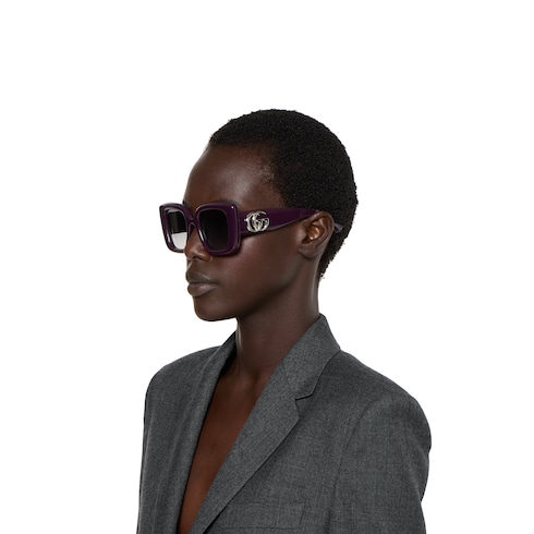 Lunettes de soleil monture papillon