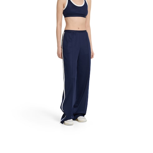 Technical jersey pants with logo