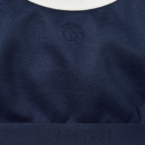 Technical jersey top with logo