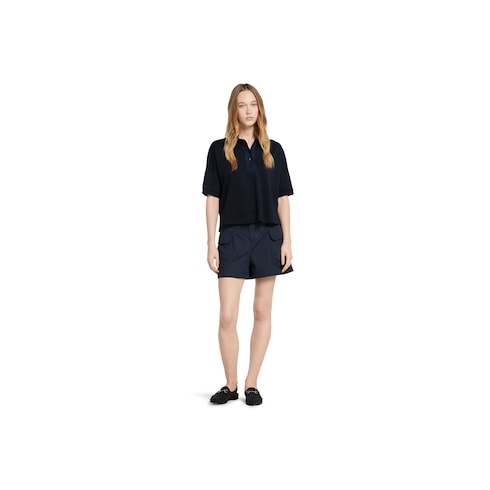 Cotton jersey polo shirt with embroidery