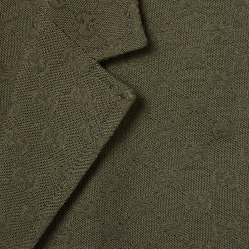 Cotton blend GG canvas jacket