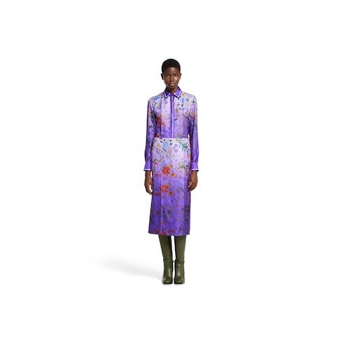 Bluse aus Seide mit Print