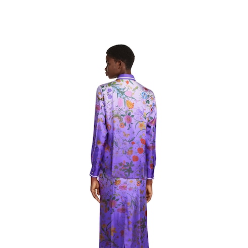Printed silk shirt