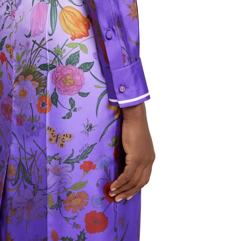 Printed silk shirt