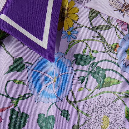 Printed silk shirt