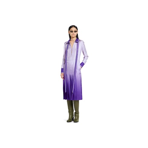 Robe en soie imprimée