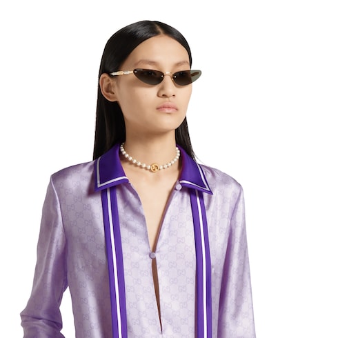 Robe en soie imprimée
