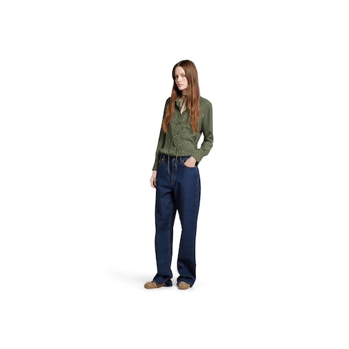 GG silk jacquard shirt