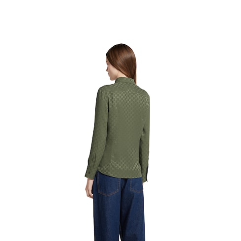 GG silk jacquard shirt