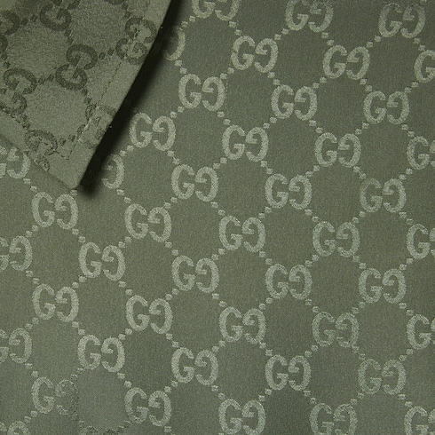 GG silk jacquard shirt