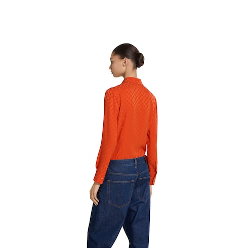 GG silk jacquard shirt