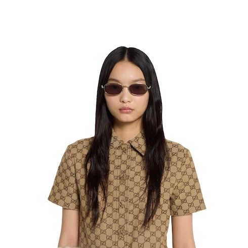 Oval frame sunglasses