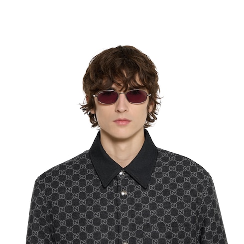 Oval frame sunglasses