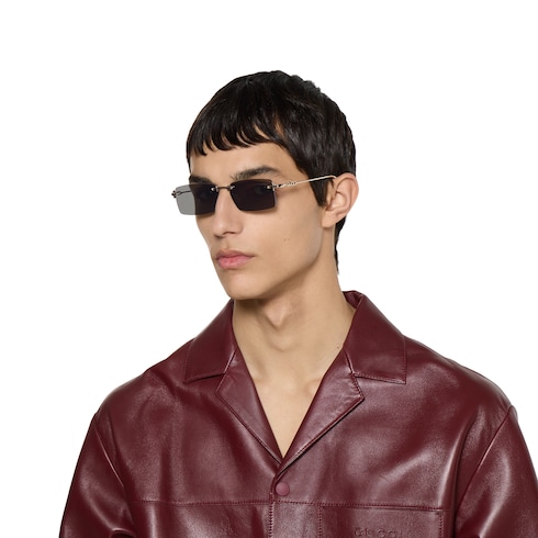 Rectangular frame sunglasses