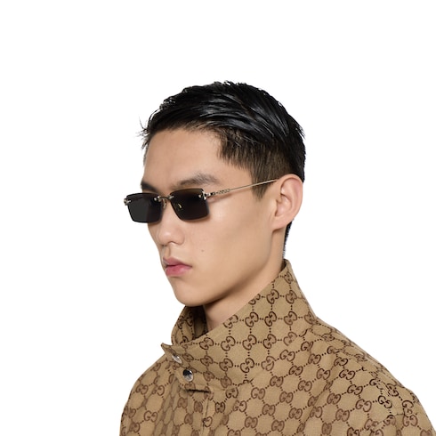 长方形镜框太阳眼镜