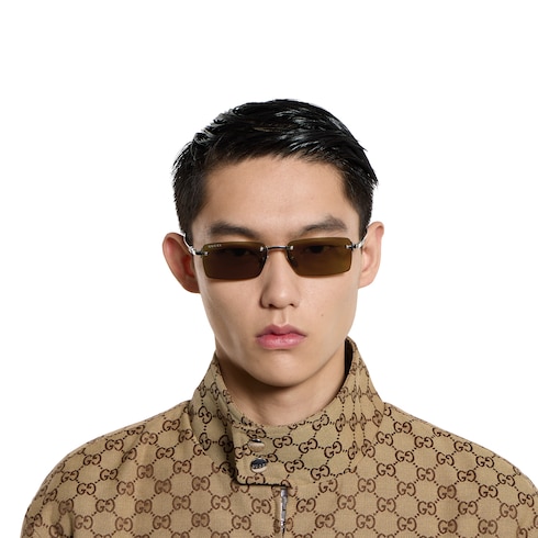 长方形镜框太阳眼镜