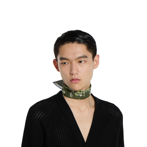 Printed cotton pocket square