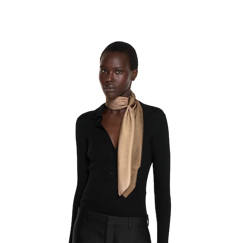 Printed silk twill carré