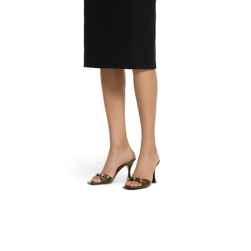 Women's slide sandal with Horsebit