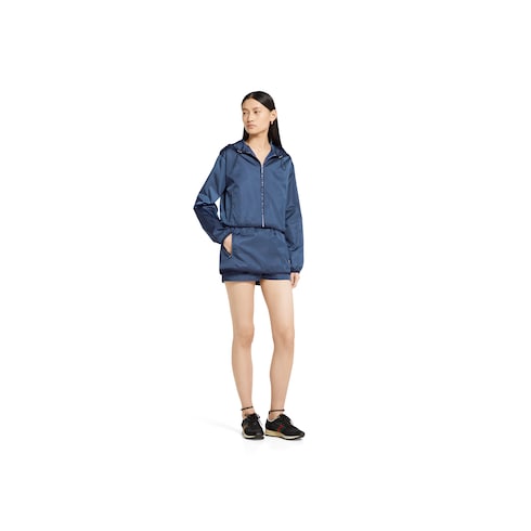 Veste en gabardine avec logo en métal