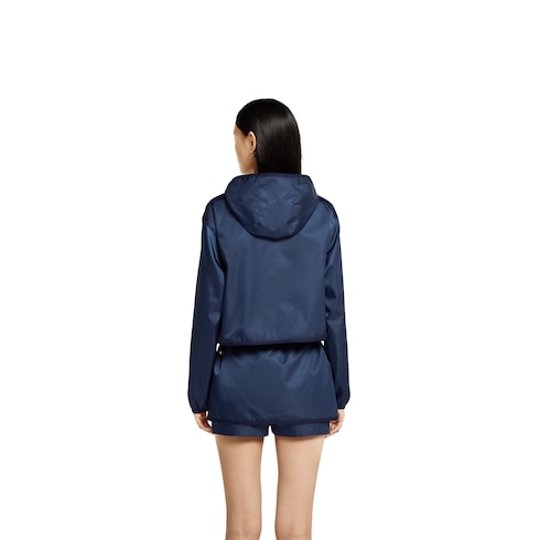 Veste en gabardine avec logo en métal
